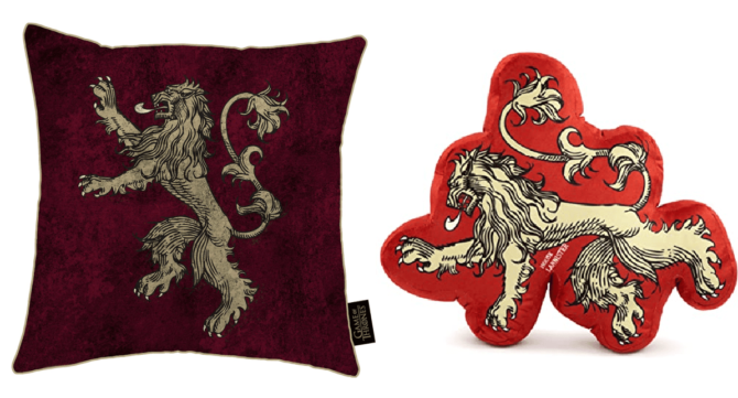 House Lannister Sigil Pillows - Golden Lion - Game of Thrones 