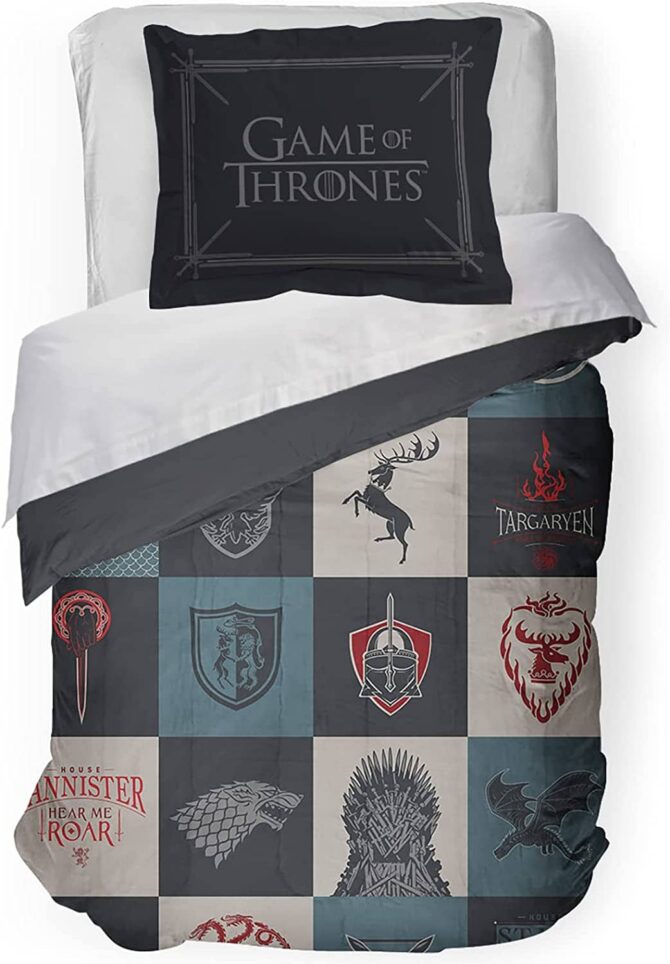 Jay Franco Game of Thrones Fire & Ice Twin Comforter & Sham Set
