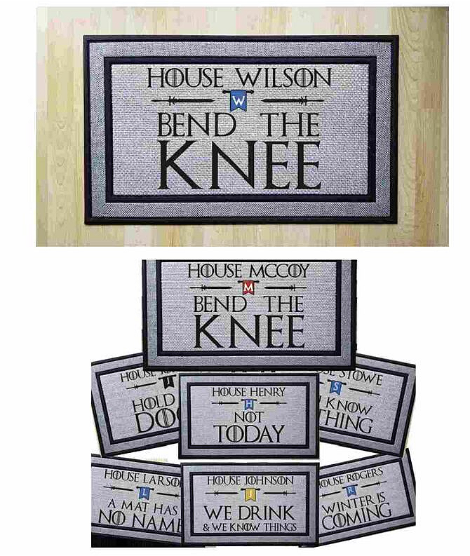 Personalized Game Of Thrones Doormat