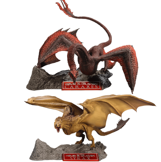 Caraxes Syrax Figures House of the Dragon Game of Thrones McFarlane Toys