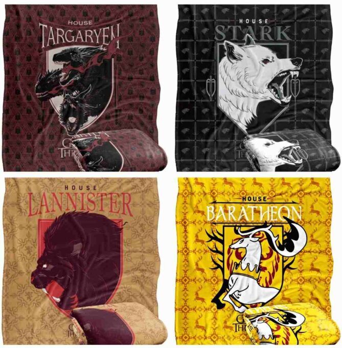 Game of Thrones Throw Blanket Silky