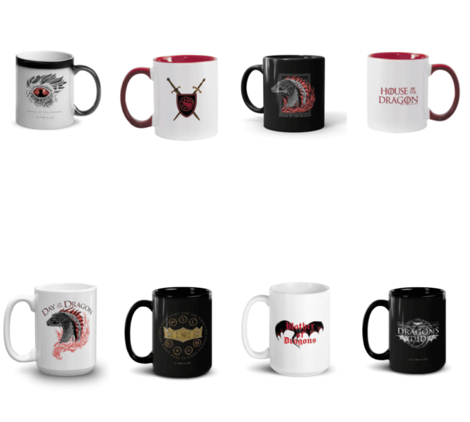 House of the Dragon Mugs Game of Thrones