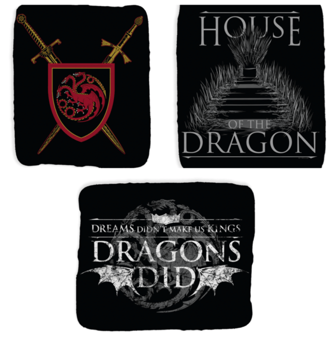 House of the Dragon Sherpa Blankets Game of Thrones House Targaryen