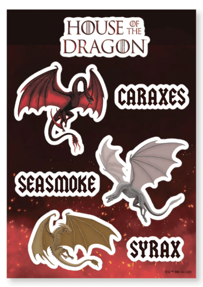 House of the Dragon Sticker Sheet