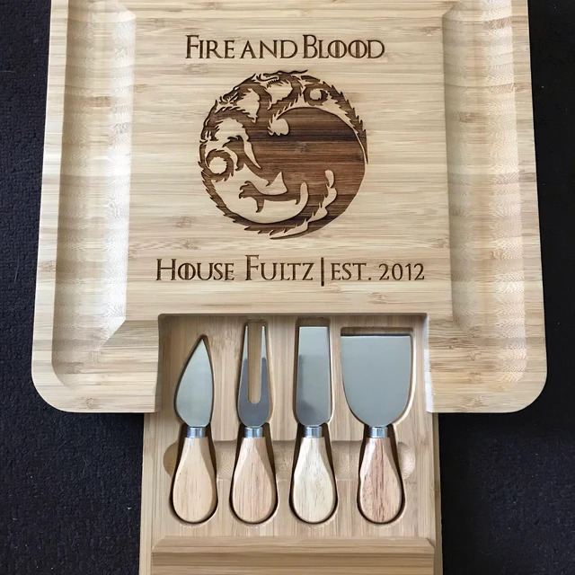 Personalized Game of Thrones Cheese Board
