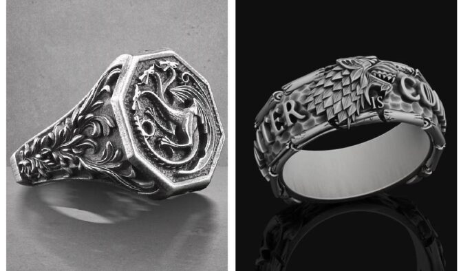 House-Targaryen-Ring-House-Stark-Ring