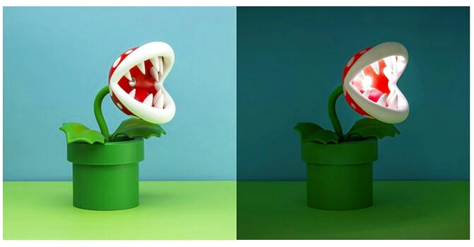 Super Mario - Piranha Plant Poseable Lamp Paladone