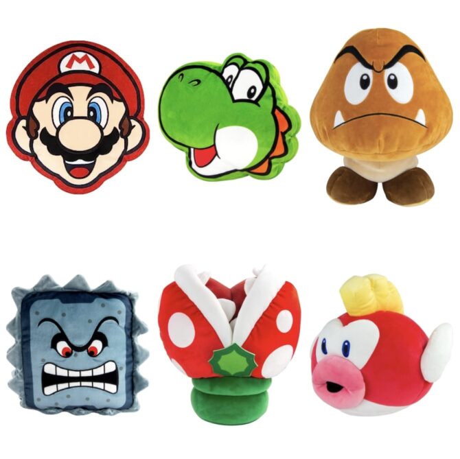 Super Mario Luigi Toad Yoshi Dual Compartment Insulated Lunch Box Soft Kit  Cooler Multicoloured