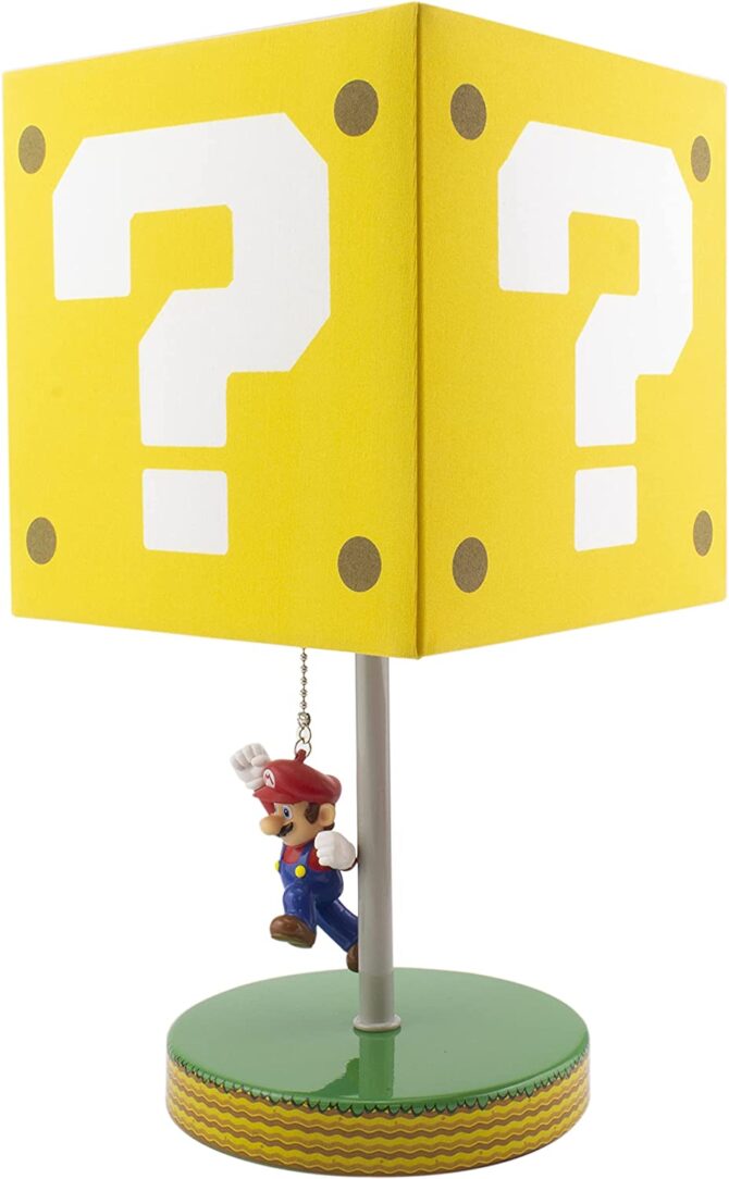 Super Mario Bros. Question Block with Mario Lamp
