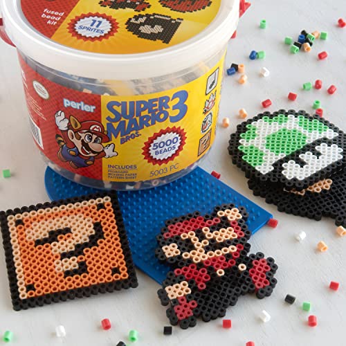 Super Mario Brothers Perler Craft Bead Bucket Activity Kit