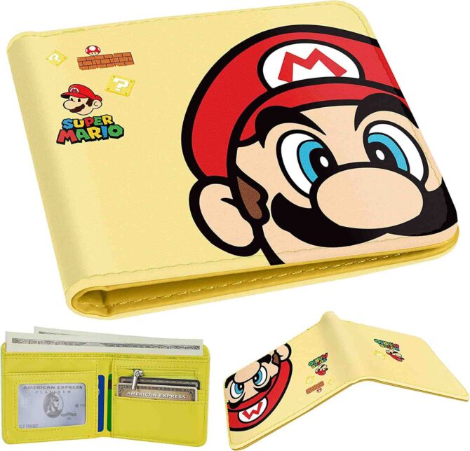 Super Mario Leather Wallet for Boys