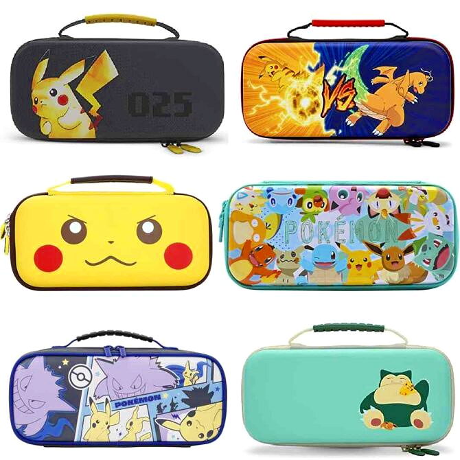 Pokemon Carrying Case for Nintendo Switch and OLED Model Pikachu Gengar Snorlax Dragonite