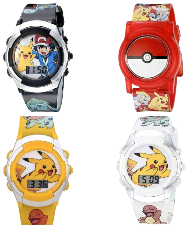 Accutime Kids Pokemon Digital LCD Quartz Watch for Toddlers, Boys, Girls and Adults