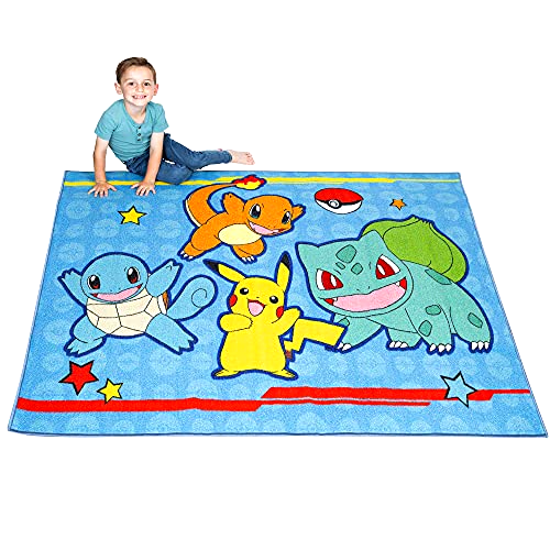 Pokémon Non Slip Area Rug, 69 in x 52 in by Franco 