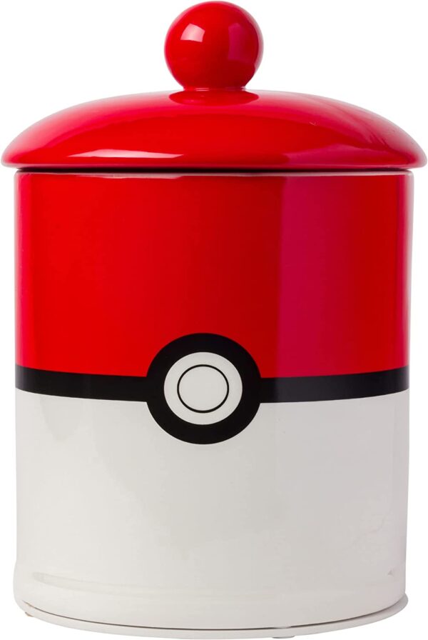 Pokémon Pokeball Large Canister Ceramic Cookie Jar by Silver Buffalo 