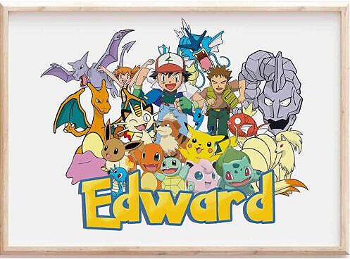 Pokémon Personalised Wall Print