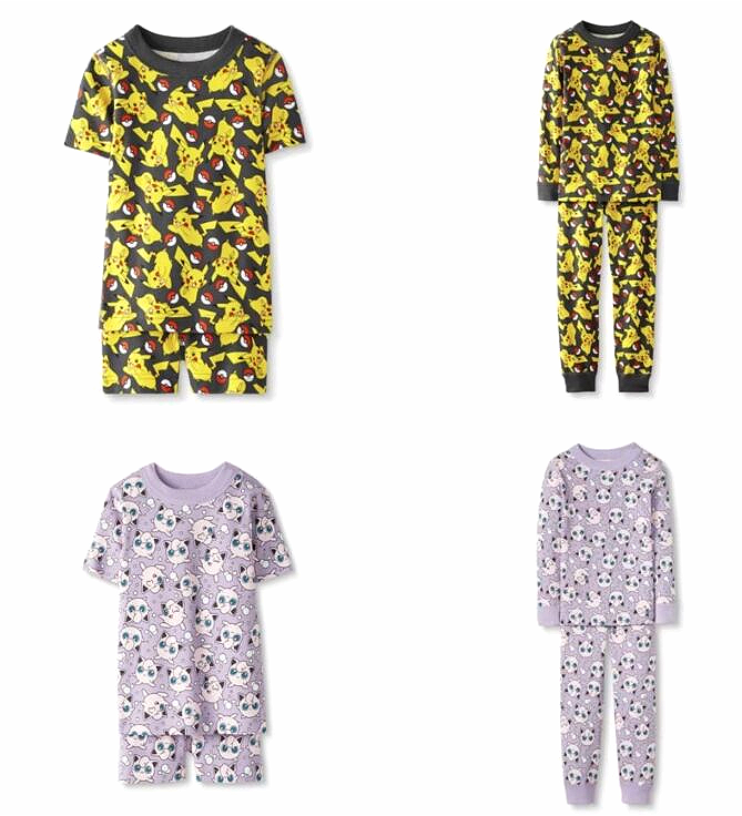 Pokemon Pajamas Set Pikachu Jigglypuff by Hanna Andersson