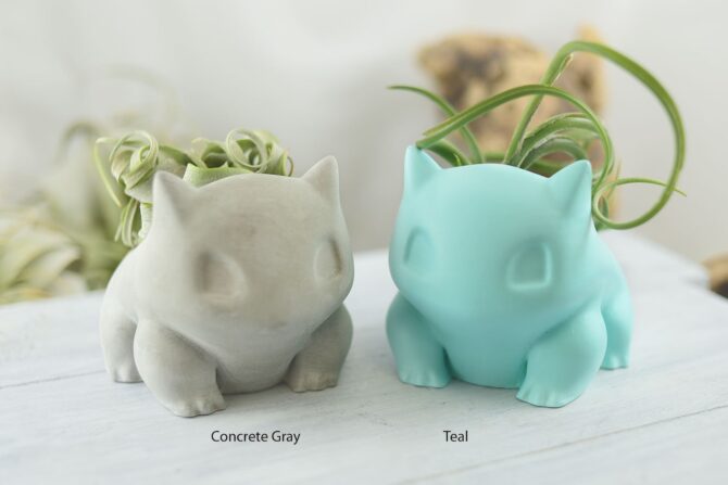 Bulbasaur Concrete Succulent Planter Pokemon