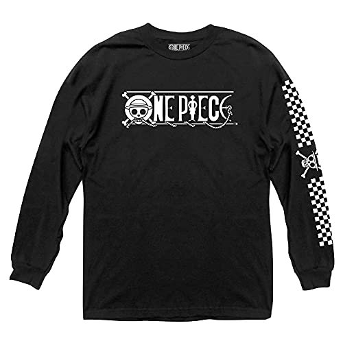 One Piece Logo Anime Long Sleeve Crew T-Shirt Ripple Junction
