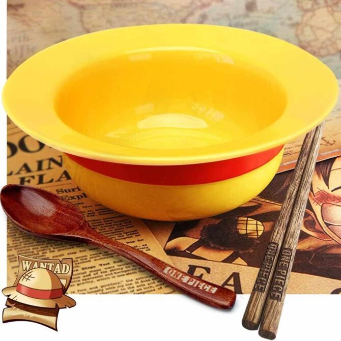 One Piece Luffy Straw Hat Ramen Bowl Set by Shiningsoul