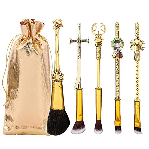 One Piece Makeup Brushes Set Anime 5PCS