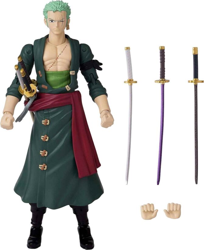One Piece, Roronoa Zoro Figure ANIME HEROES Bandai America