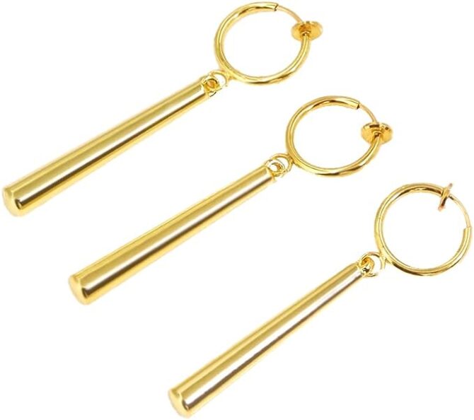 Roronoa Zoro Gold Earrings Clip One Piece