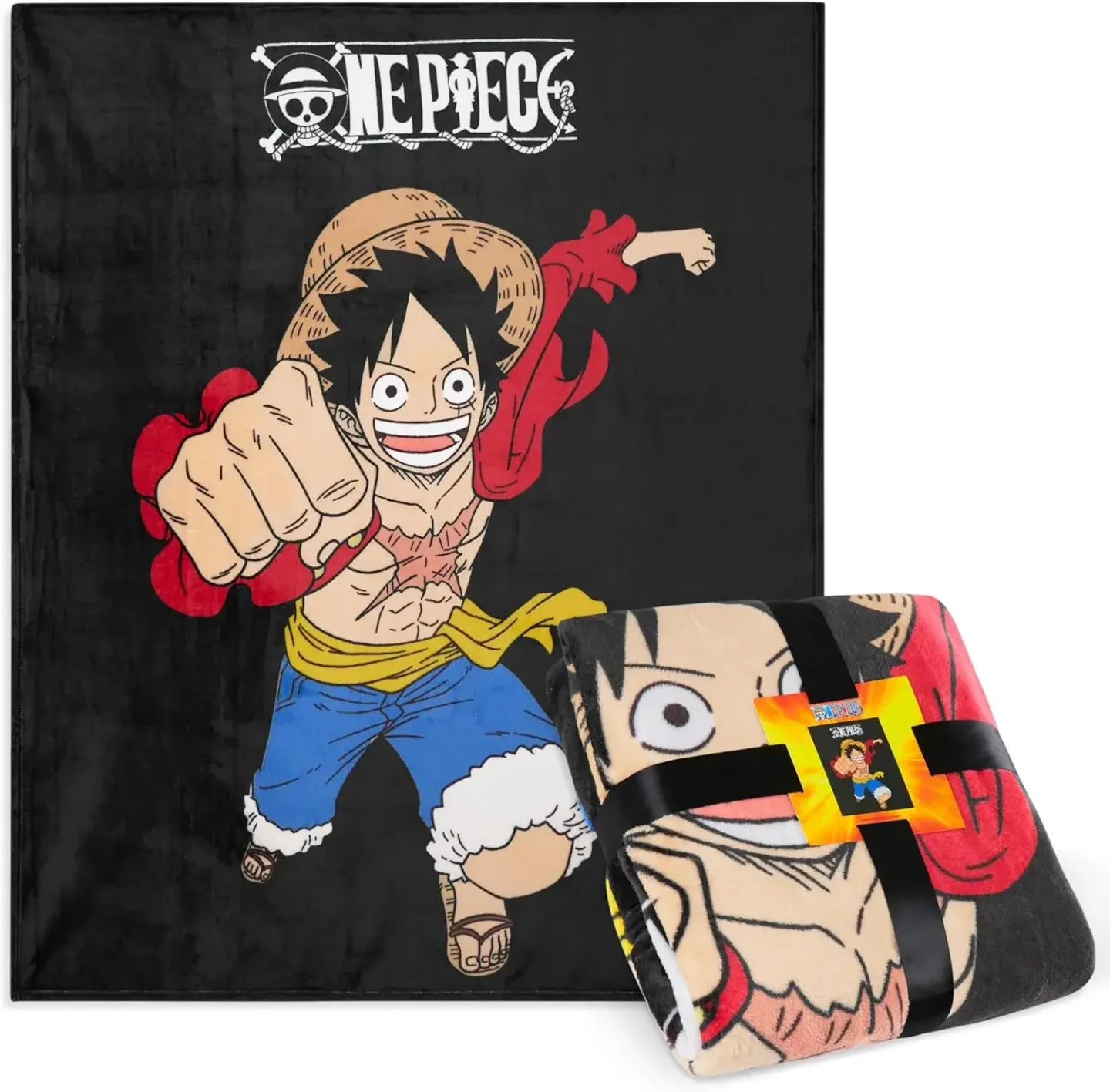 One Piece Monkey D. Luffy Fleece Throw Blanket 