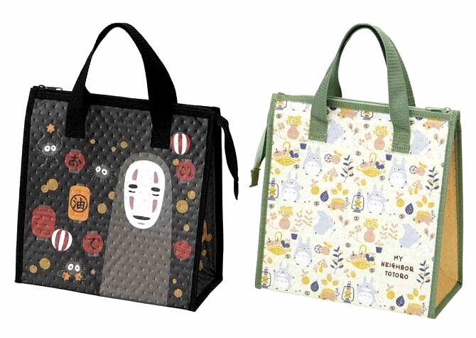 Spirited Away and My Neighbor Totoro Thermal Insulated Lunch Bag with Zip Closure