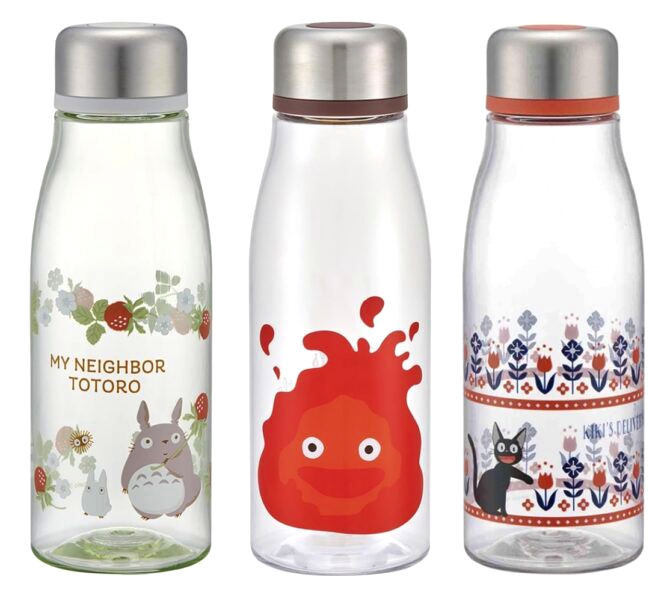 Studio Ghibli Water Bottle with Infuser by Skater - My Neighbor Totoro, Howl's Moving Castle, Kiki's Delivery Service