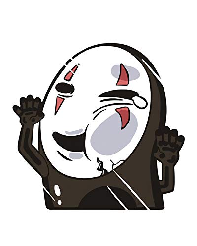 No Face Spirited Away Funny Hitting Glass Vinyl Decal Sticker for Car Window Computer
