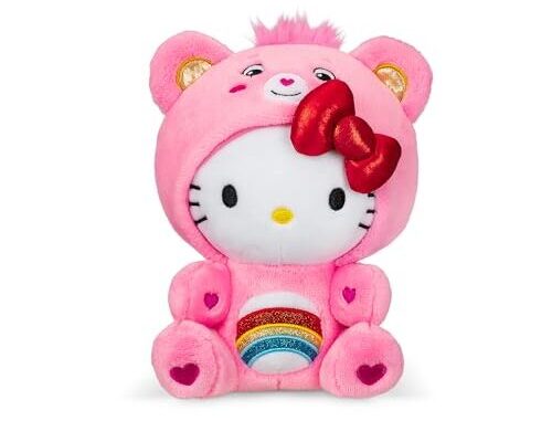 Care Bears Hello Kitty Dressed As Cheer Bear 8 inch Fun-Size Plush
