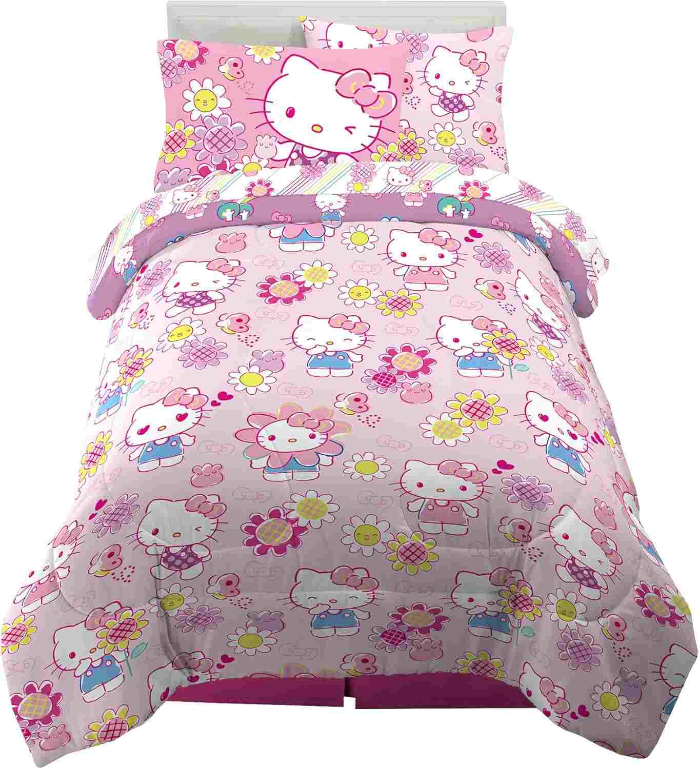 Hello Kitty Bedding 5 Piece Twin Size Set by Franco Kids