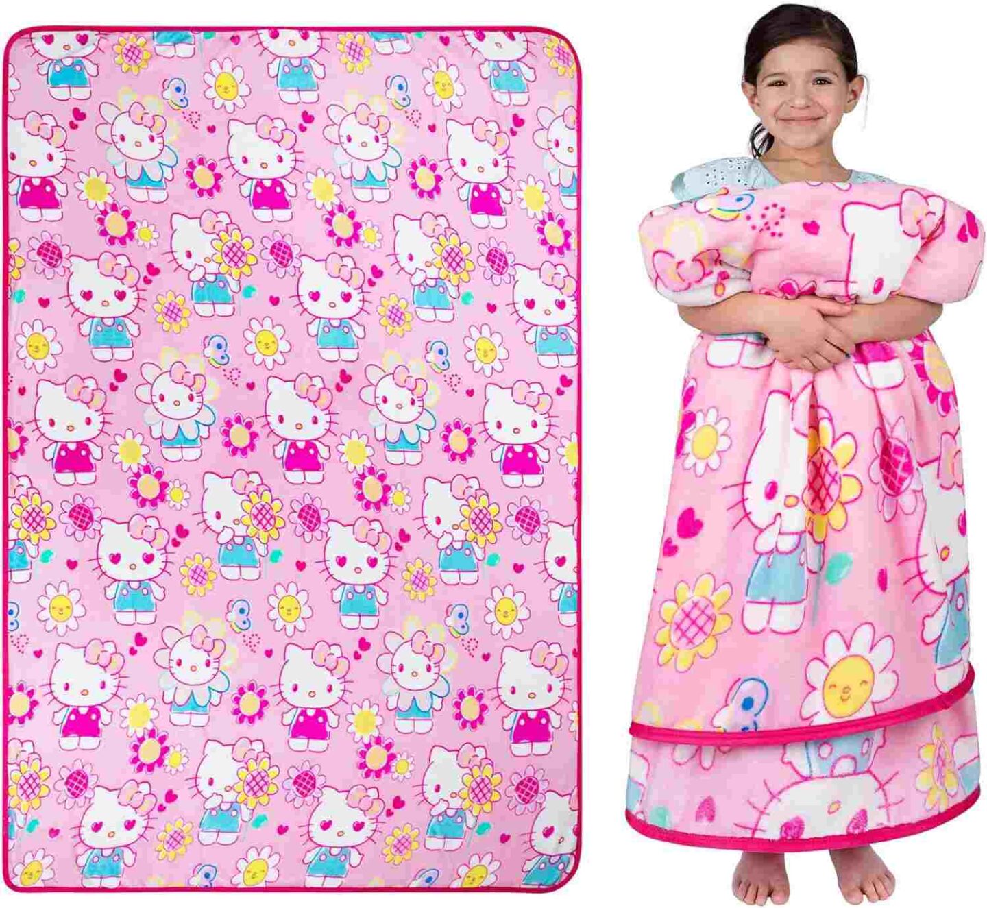 Hello Kitty Plush Throw Blanket by Franco Kids