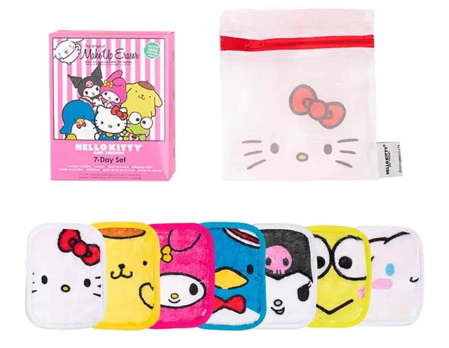 Hello Kitty and Friends The Original Makeup Eraser 7 Day Set
