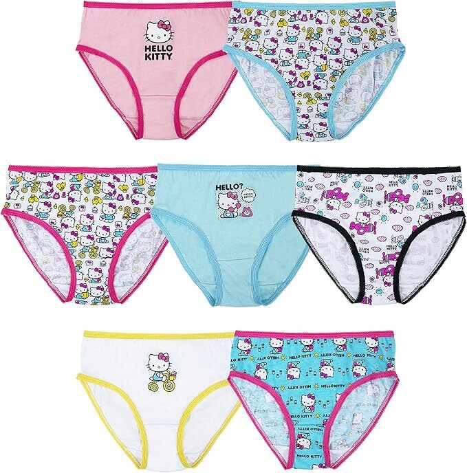 Hello Kitty Girls' Underwear Panties Boxer Briefs