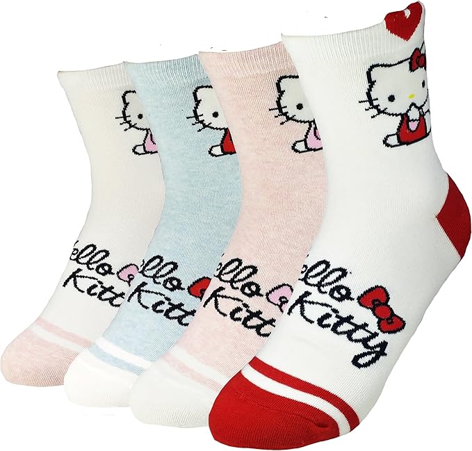 Women's Hello Kitty Cute Cotton Blend Ankle Socks Set