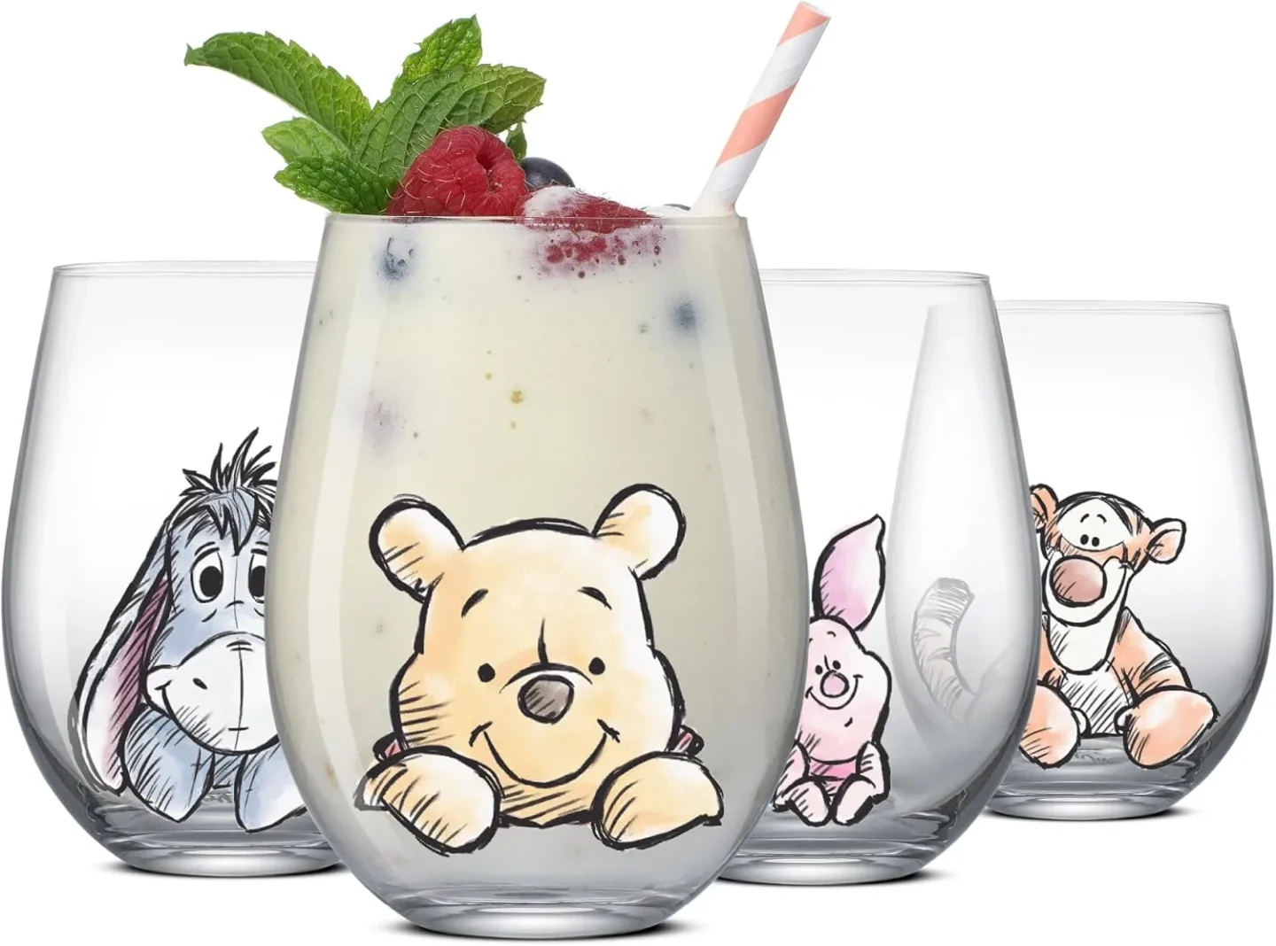 Winnie the Pooh Stemless Drinking Glasses, 19oz 