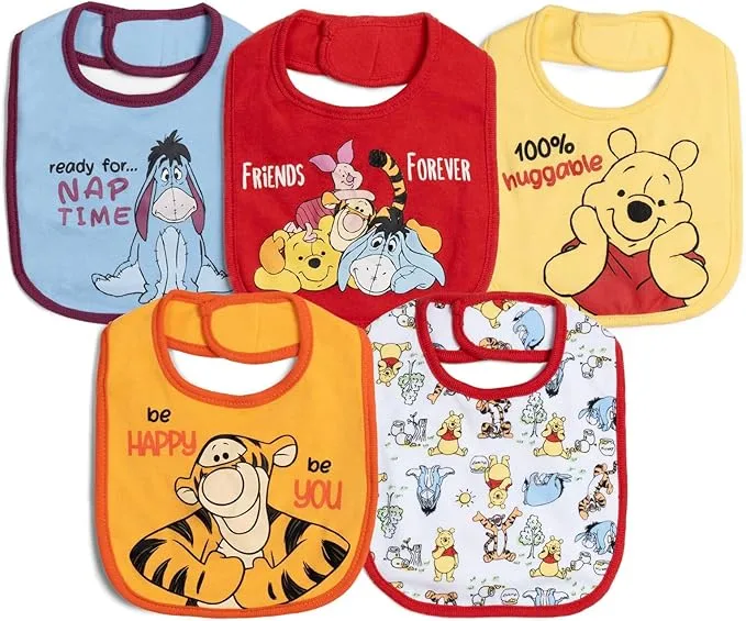 Winnie the Pooh Baby Bips - 5 Pack