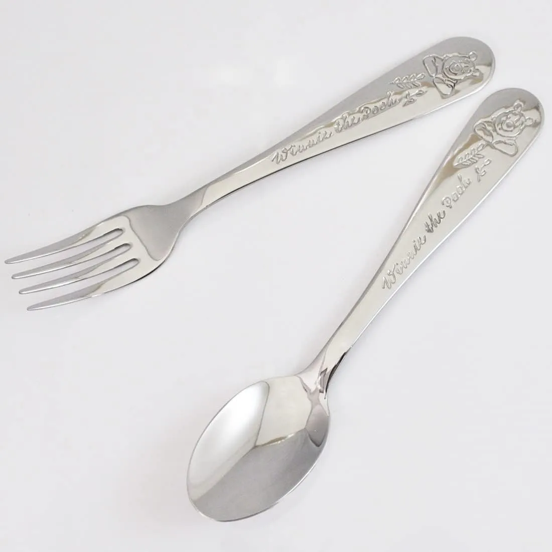 Winnie the Pooh Stainless Steel Spoon and Fork by Skater