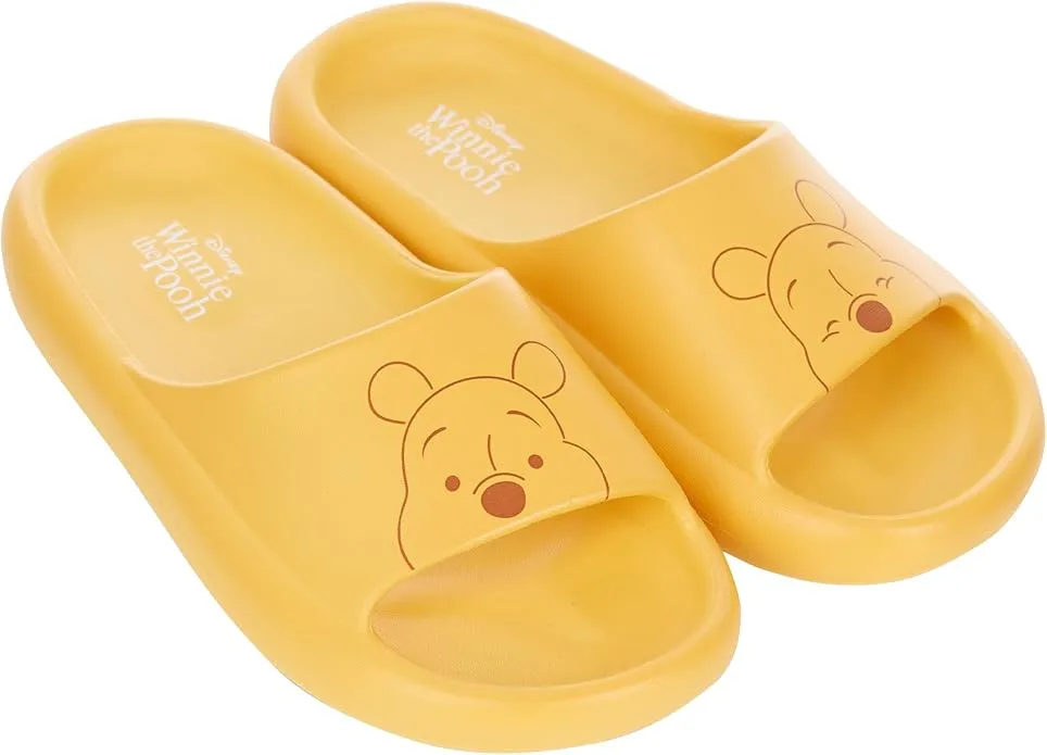 Disney Ladies Winnie The Pooh Foam Slide Sandals