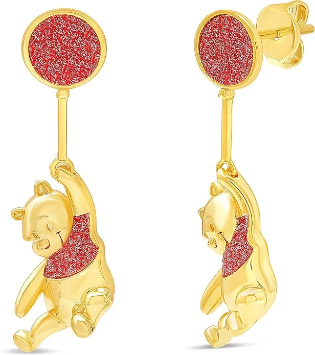 Disney Winnie the Pooh Drop Earrings for Women