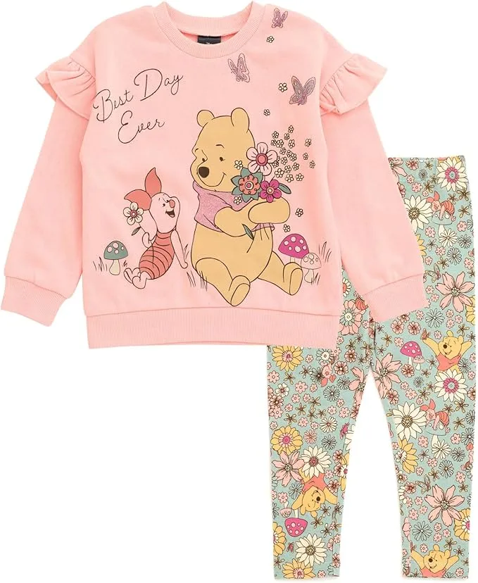 Winnie The Pooh Fleece Sweatshirt and Leggings Set 